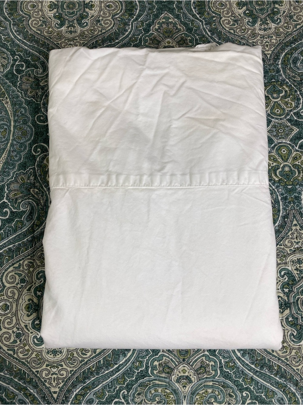 Boll & Branch King Flat Sheet Organic cotton White